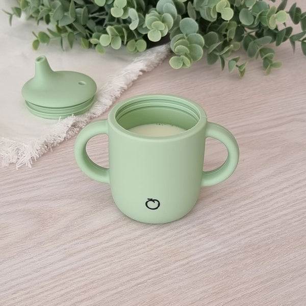 Plum Silicone Sippy Cup - Olive