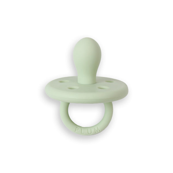 PLUM Silicone Soothers & Connector Bundle - Olive (0-6M)