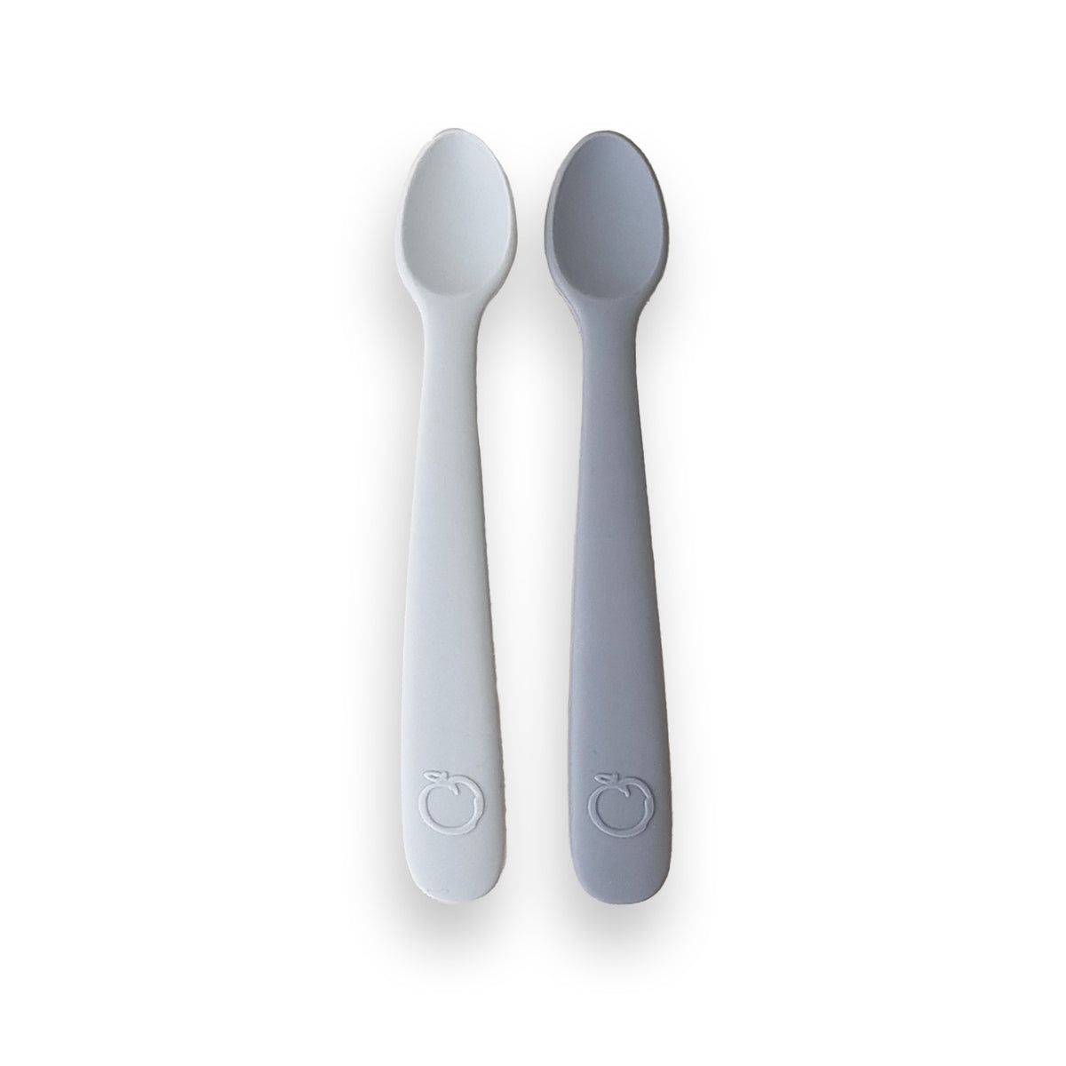 PLUM 2 Pack First Feeding Spoons - Ash & Grey - Bubba Blue Australia