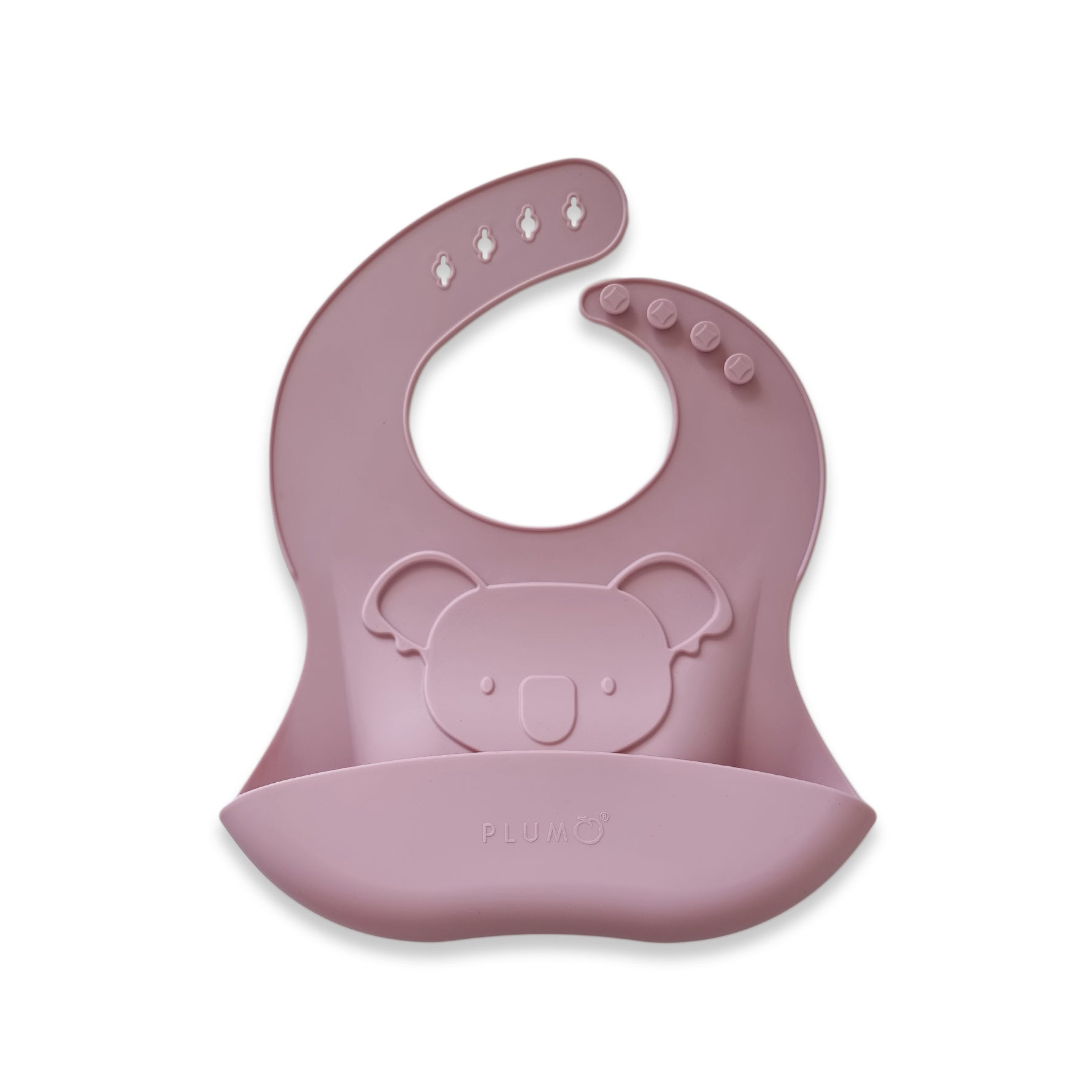 PLUM Silicone Koala Bib - Berry - Bubba Blue Australia