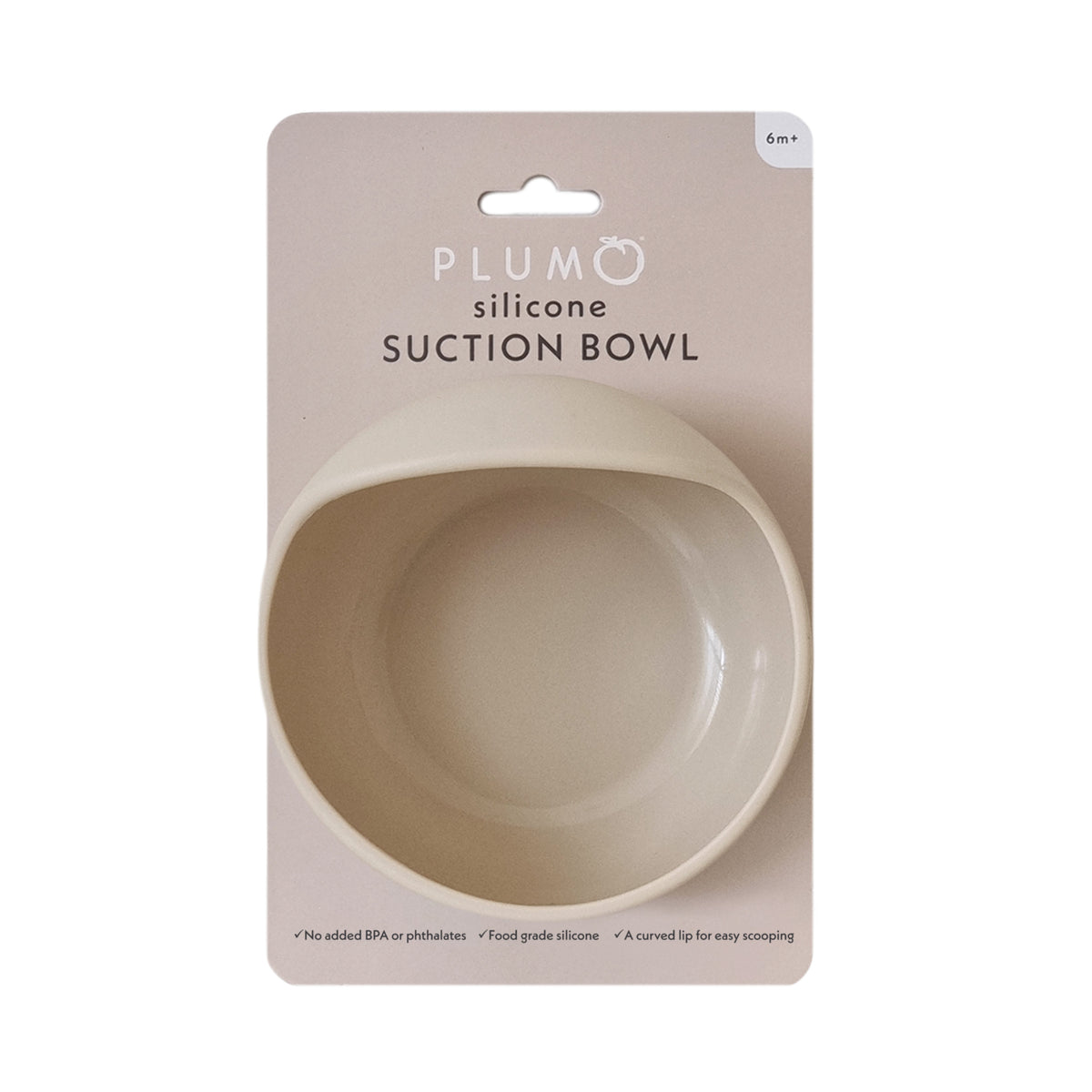 Plum Silicone Duck Egg Bowl - Sand