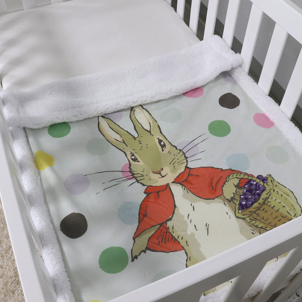 Peter rabbit cot blanket sale