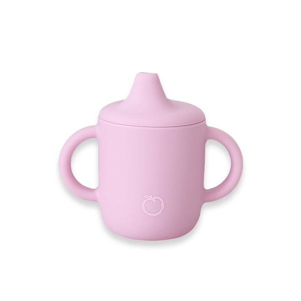 Plum Silicone Sippy Cup & Suction Plate Bundle - Pink