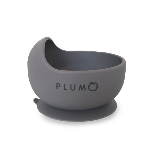 Plum Silicone Duck Egg Bowl - Grey