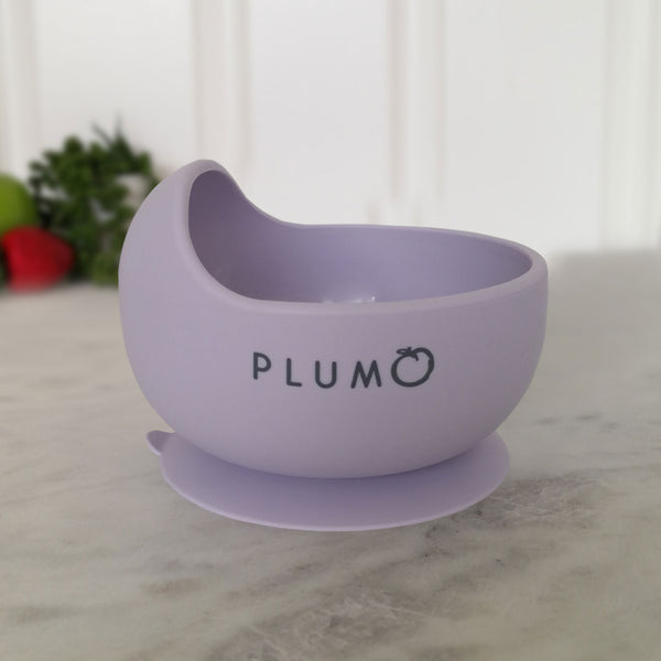 Plum Silicone Duck Egg Bowl - Lilac