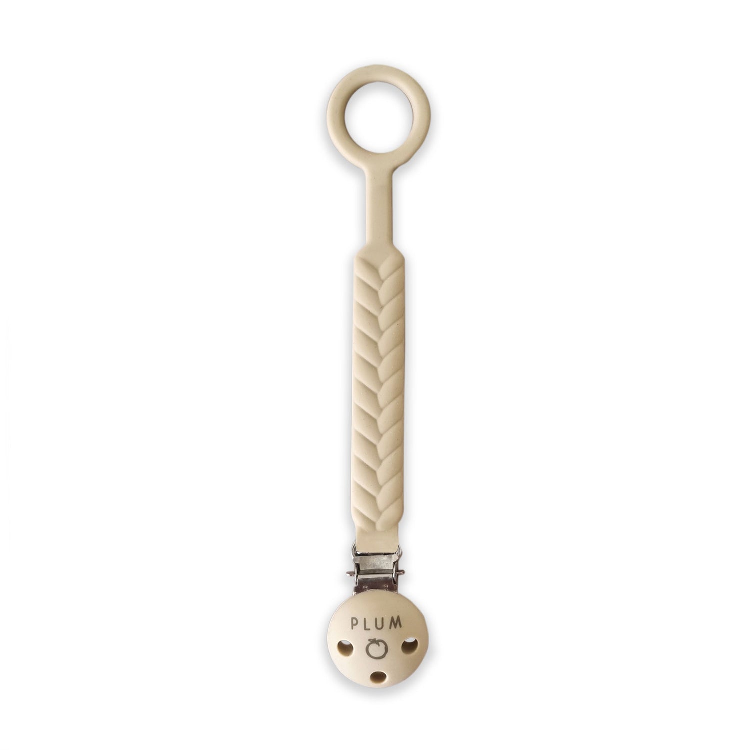 PLUM Silicone Soother Connectors Bundle - Sand & Nutmeg