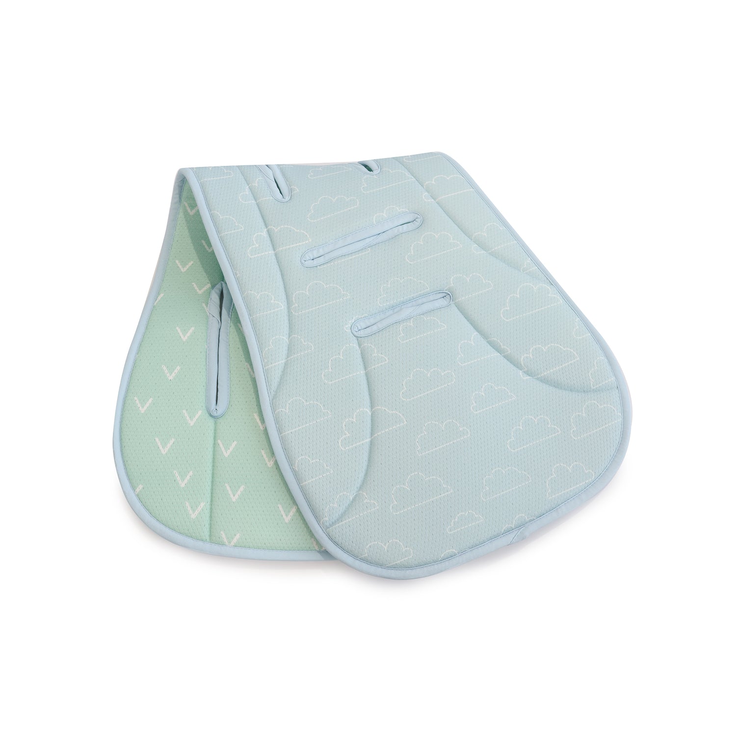 Nordic AIR+ Reversible Pram Liner - Sky/Mint
