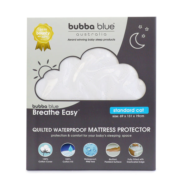 Breathe Easy® Standard Cot Waterproof Quilted Mattress Protector