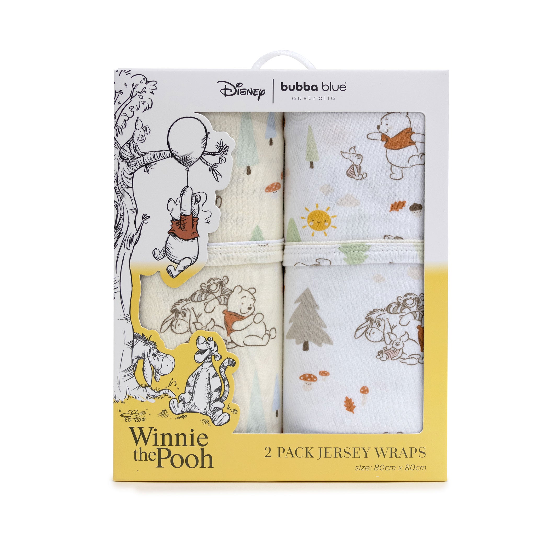 Disney Winnie the Pooh 2pk Jersey Wraps