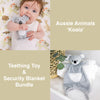 Aussie Animals 'Koala' Teething Toy & Security Blanket Bundle