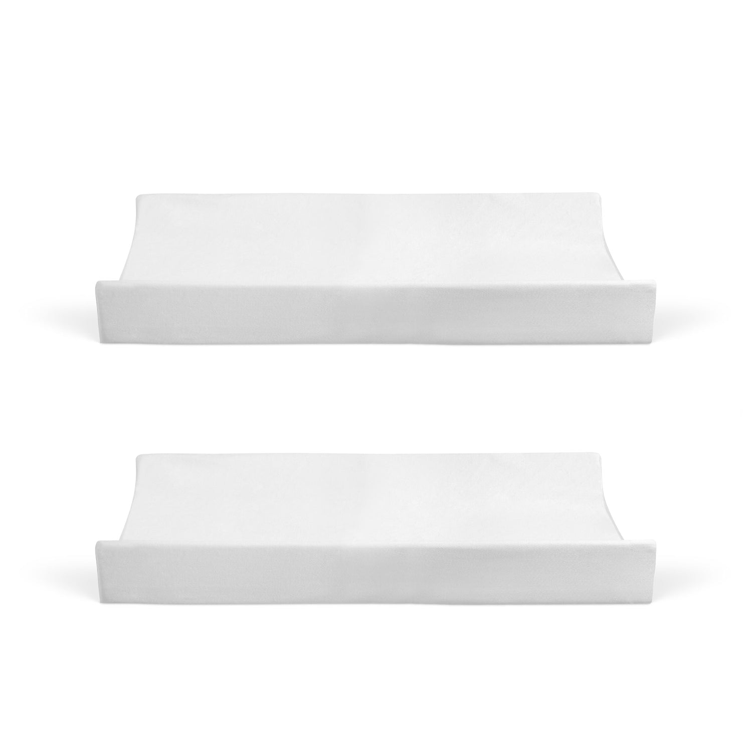 2x Bamboo White Waterproof Change Mat Covers Bundle