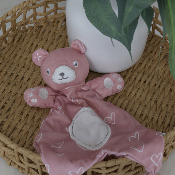 Pink bear hotsell security blanket