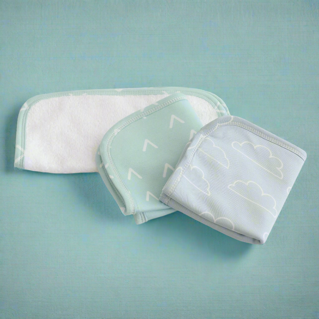 Nordic Co Sleeper/Bedside Sleeper Combo - Sky/Mint
