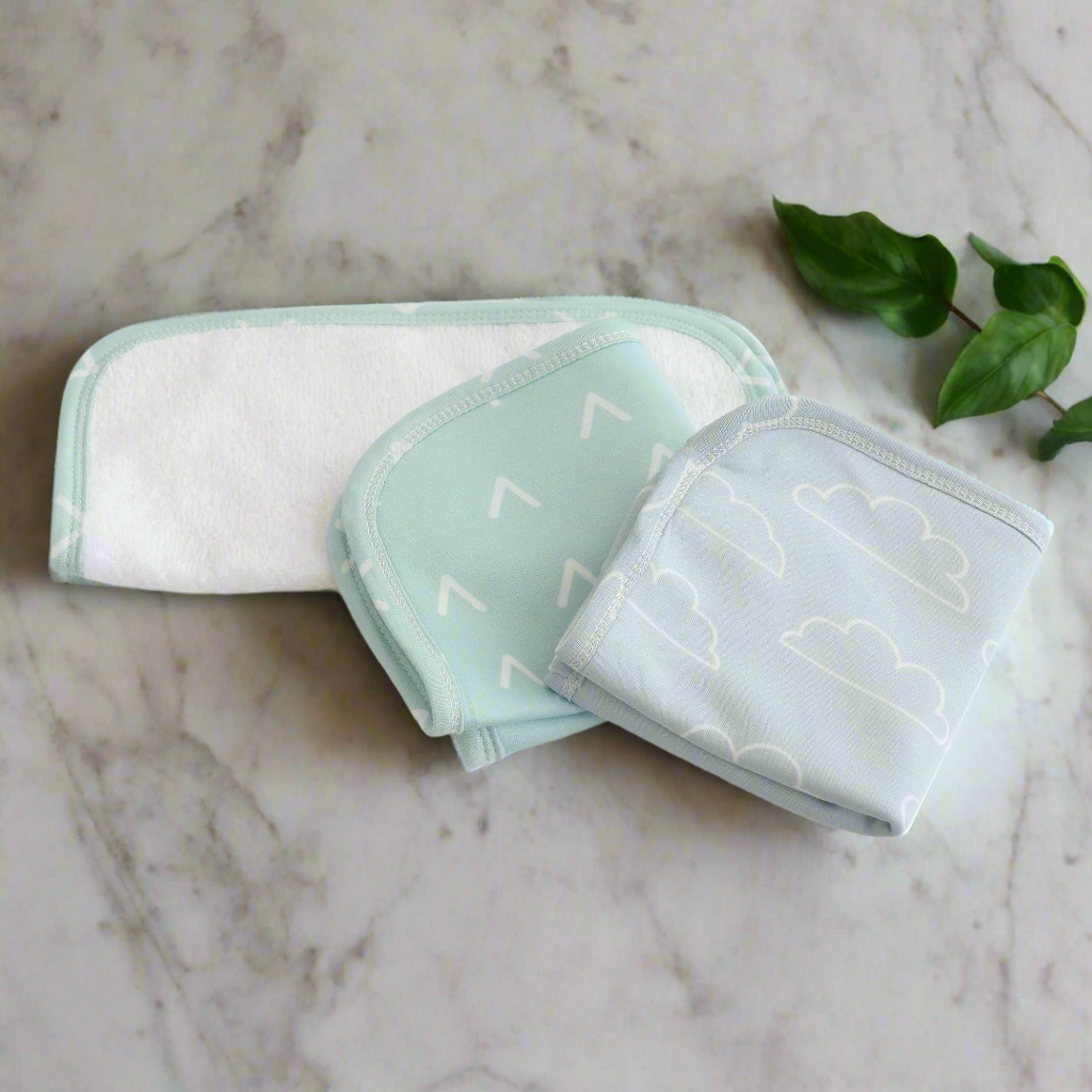 Nordic Co Sleeper/Bedside Sleeper Combo - Sky/Mint