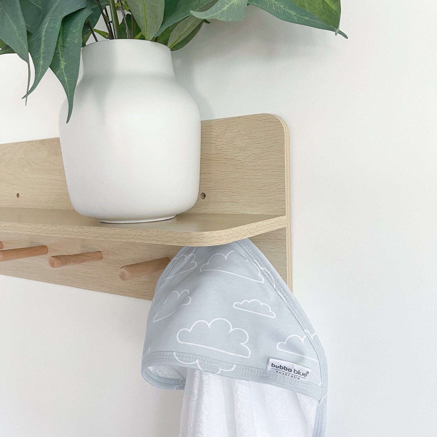 Nordic Hooded Towel Dusty Sky