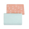 Nordic 2pk Waterproof Change Pad Covers Coral/Tiffany