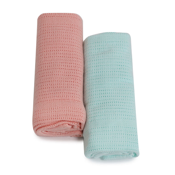 Nordic Swaddle & Cuddle Bundle Coral/Tiffany