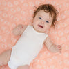 Nordic Reversible Cot Quilt/Playmat Coral/Tiffany