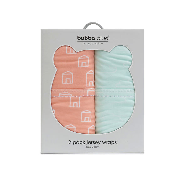 Nordic Swaddle & Cuddle Bundle Coral/Tiffany