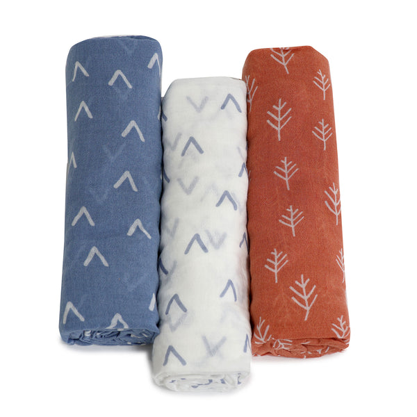 Nordic Swaddle Bundle Denim/Clay