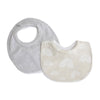 Nordic 2pk Dribble Bibs Grey/Sand