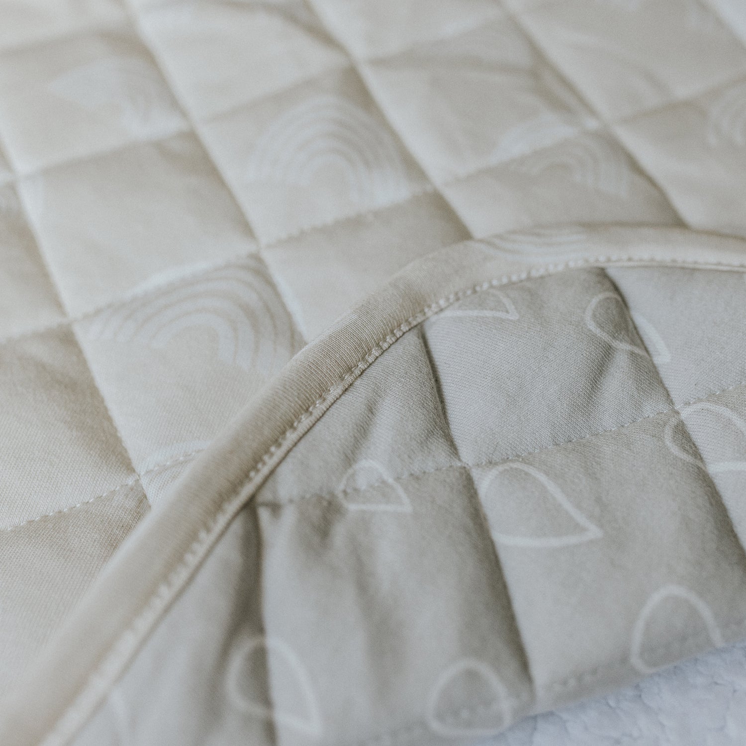 Nordic Reversible Cot Quilt - Grey/Sand