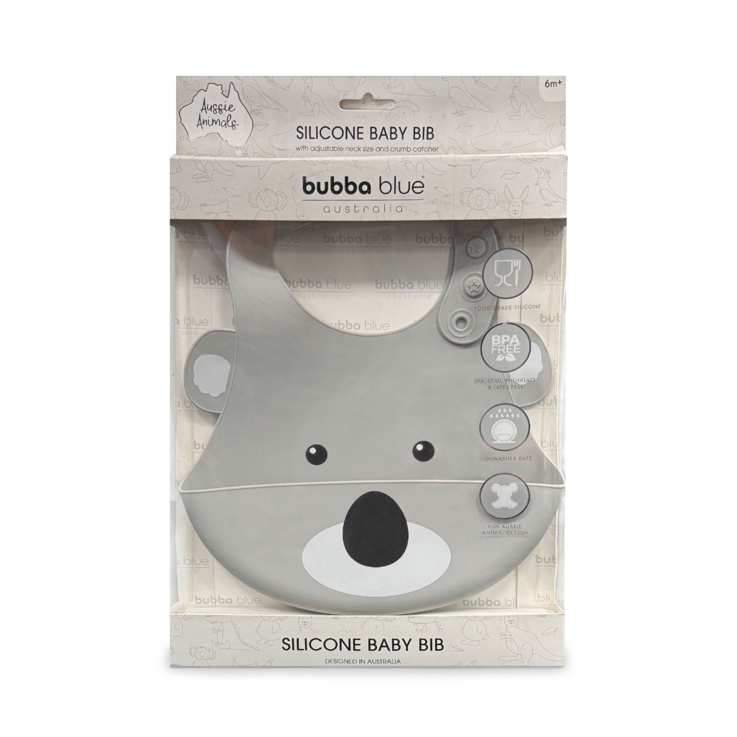 Aussie Animals 'Koala' Silicone Baby Bib