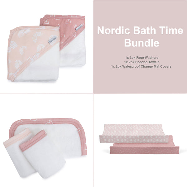 Nordic Bath Time Bundle Dusty Berry/Rose