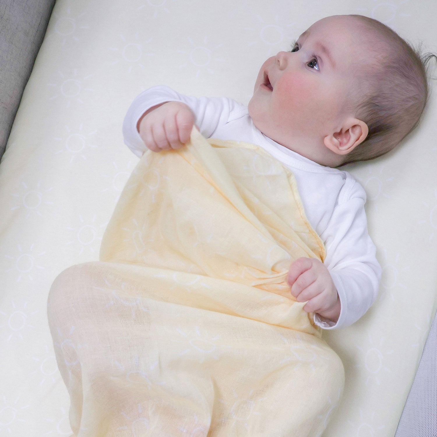 Nordic 3pk Muslin Wraps Vanilla/Latte