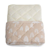 Nordic Reversible Cot Quilt/Playmat Vanilla/Latte