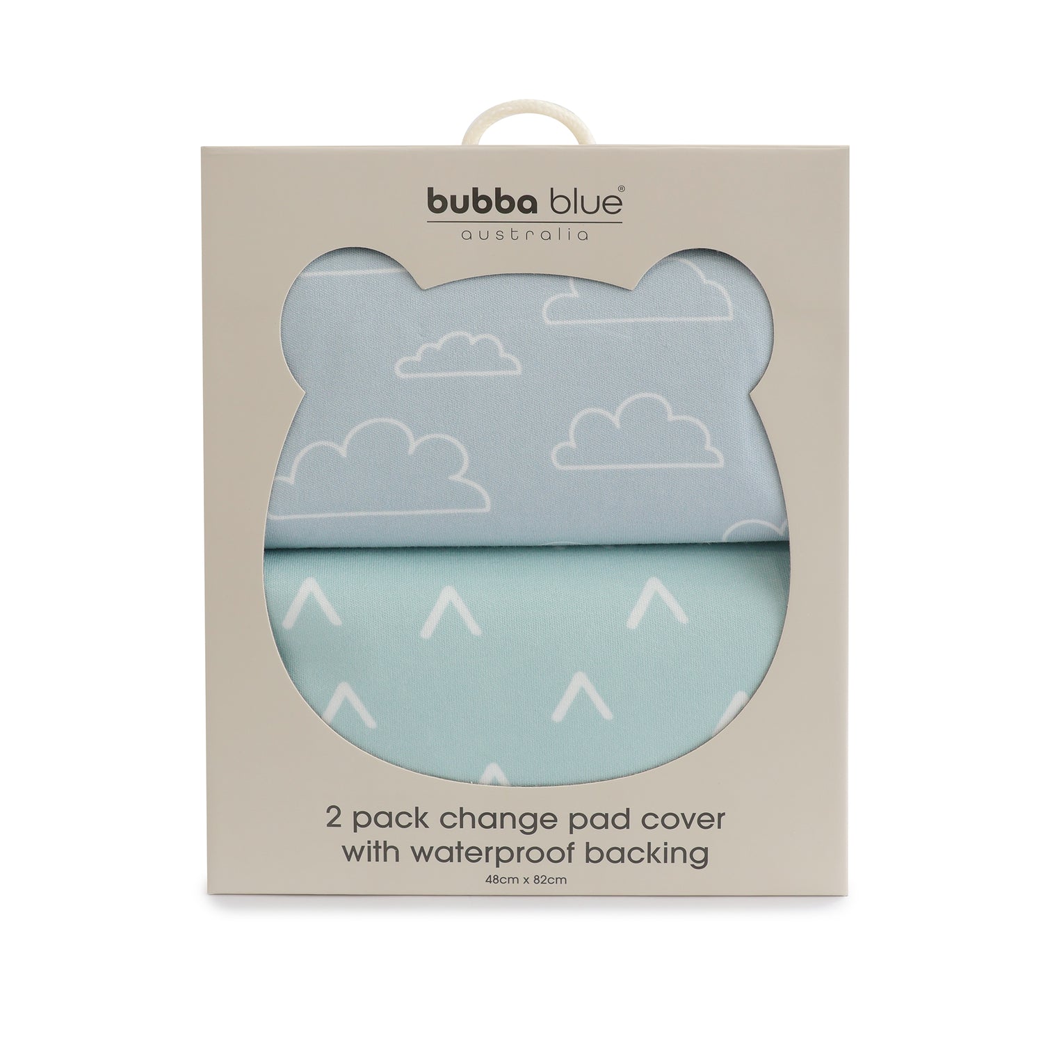 Nordic 2pk Waterproof Change Pad Covers Dusty Sky/Mint