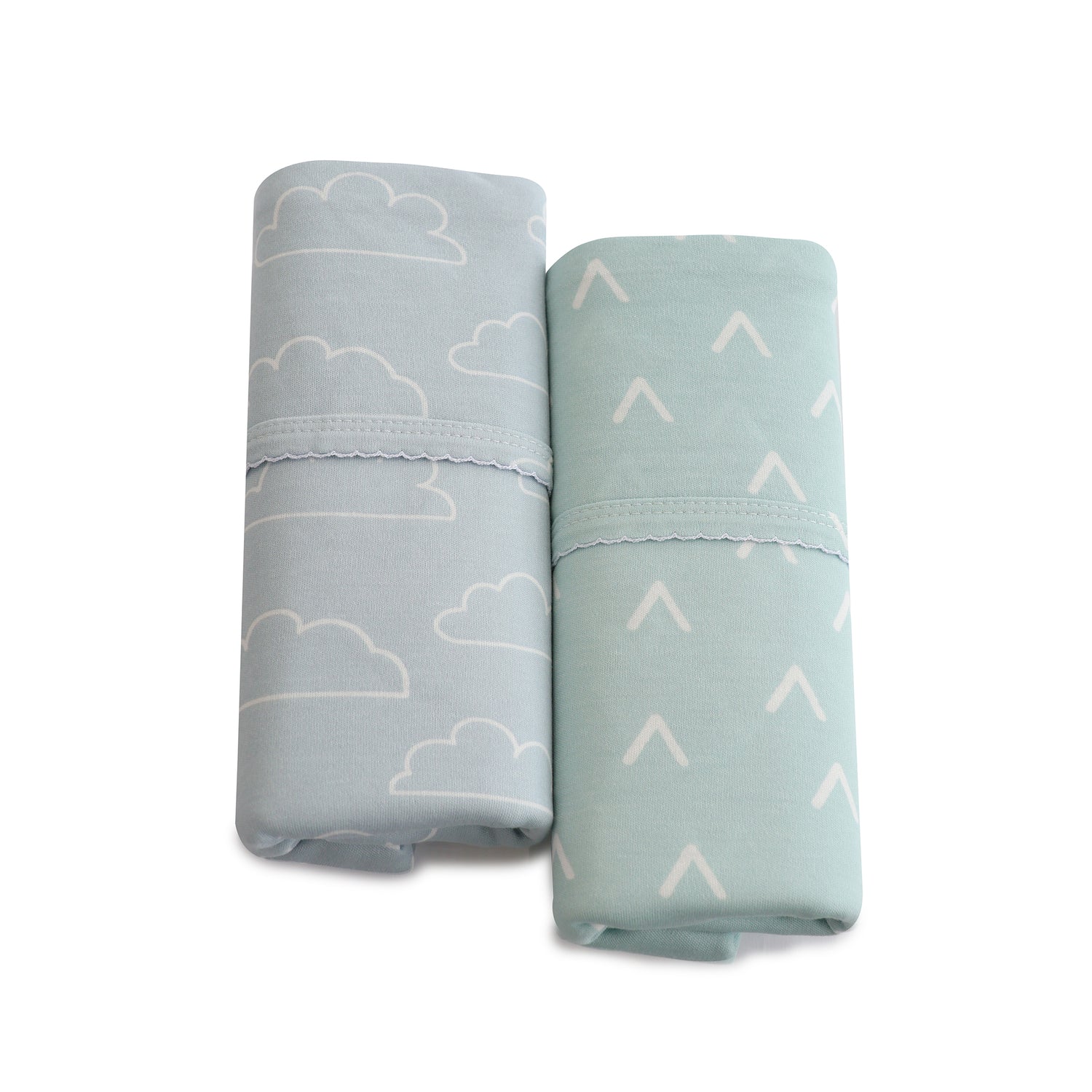Nordic 2pk Jersey Wrap Dusty Sky/Mint