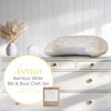 Nordic Nursing Pillow Sand/Grey Plus FREE Bamboo Bib & Burp Cloth Set