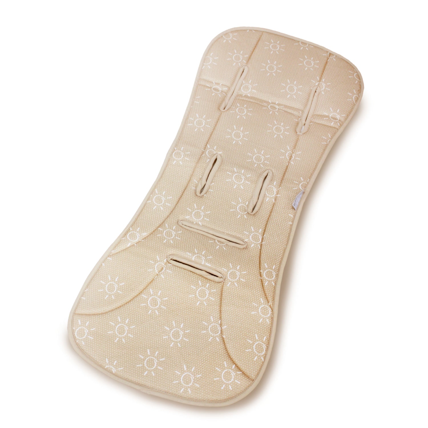 Nordic AIR+ Reversible Pram Liner - Sand/Nutmeg