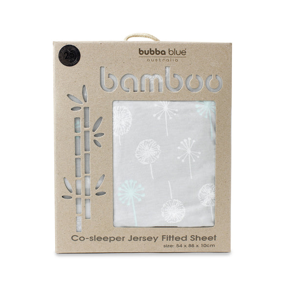 Mint Meadow Bamboo Co-sleeper Jersey Fitted Sheet