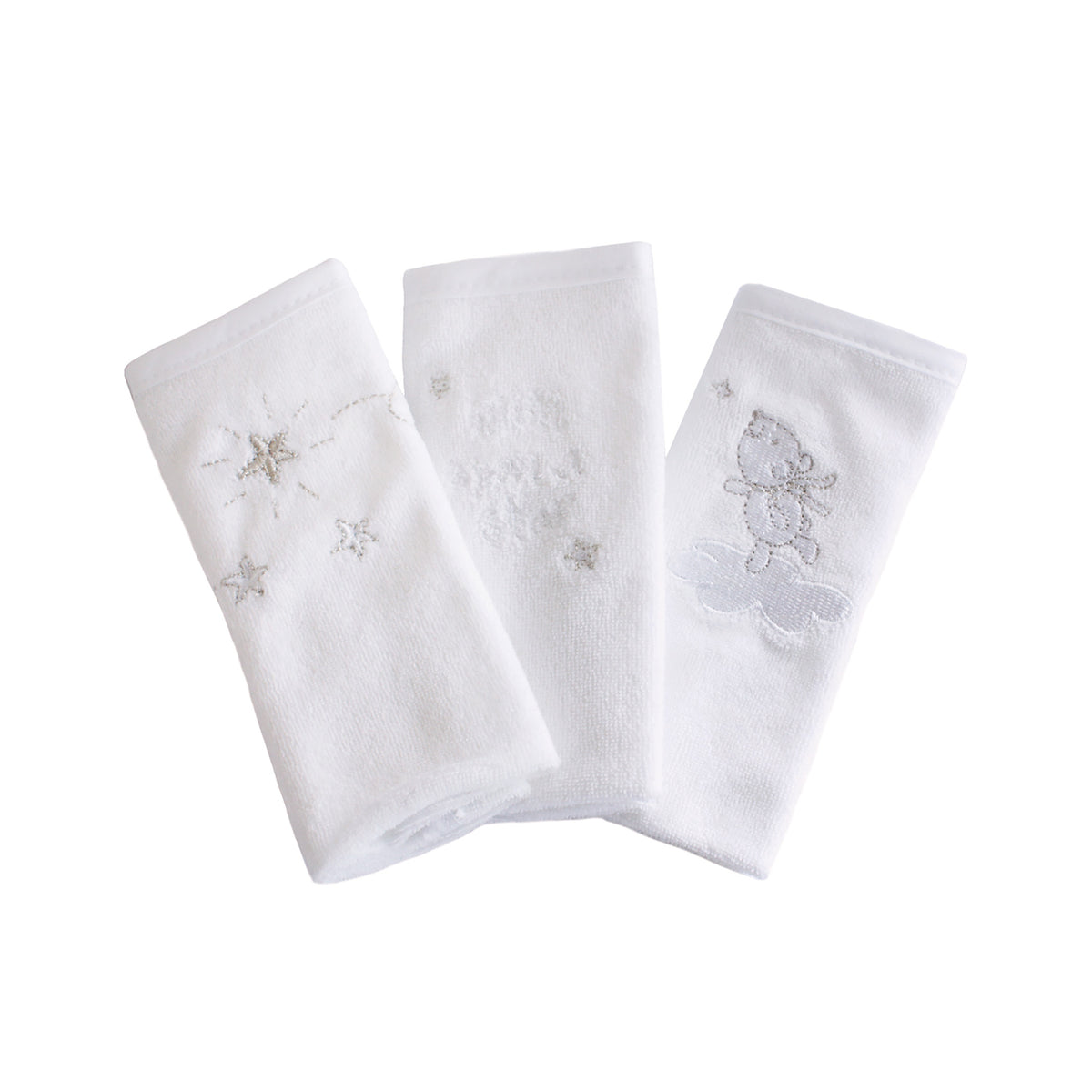 Wish Upon A Star 3pk Face Washers - Bubba Blue Australia