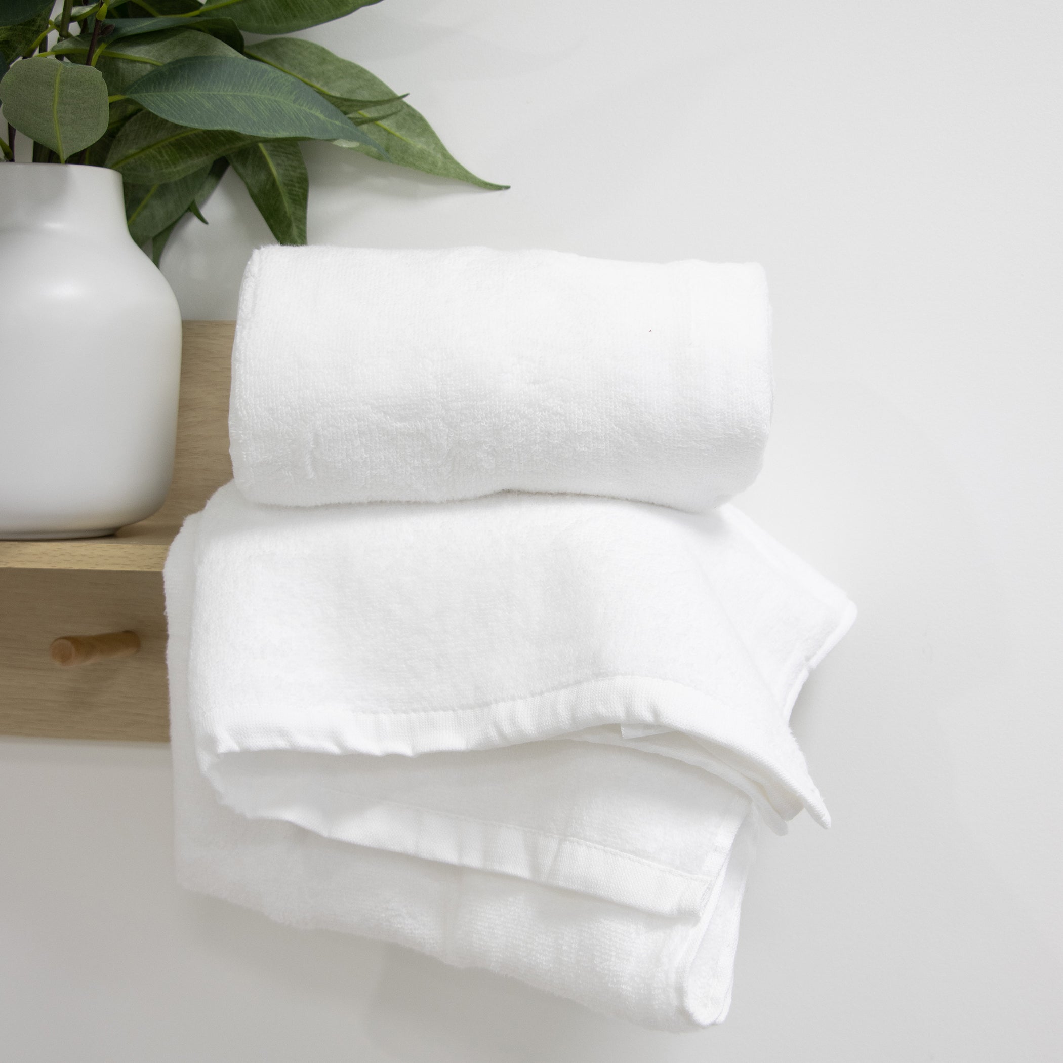 Terrazzo Baby Bath Towel 2pk White