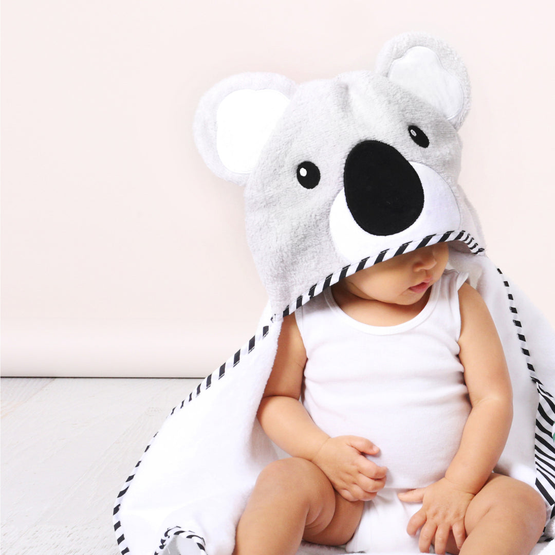 Aussie Animals 'Koala' Novelty Hooded Bath Towel - Bubba Blue Australia