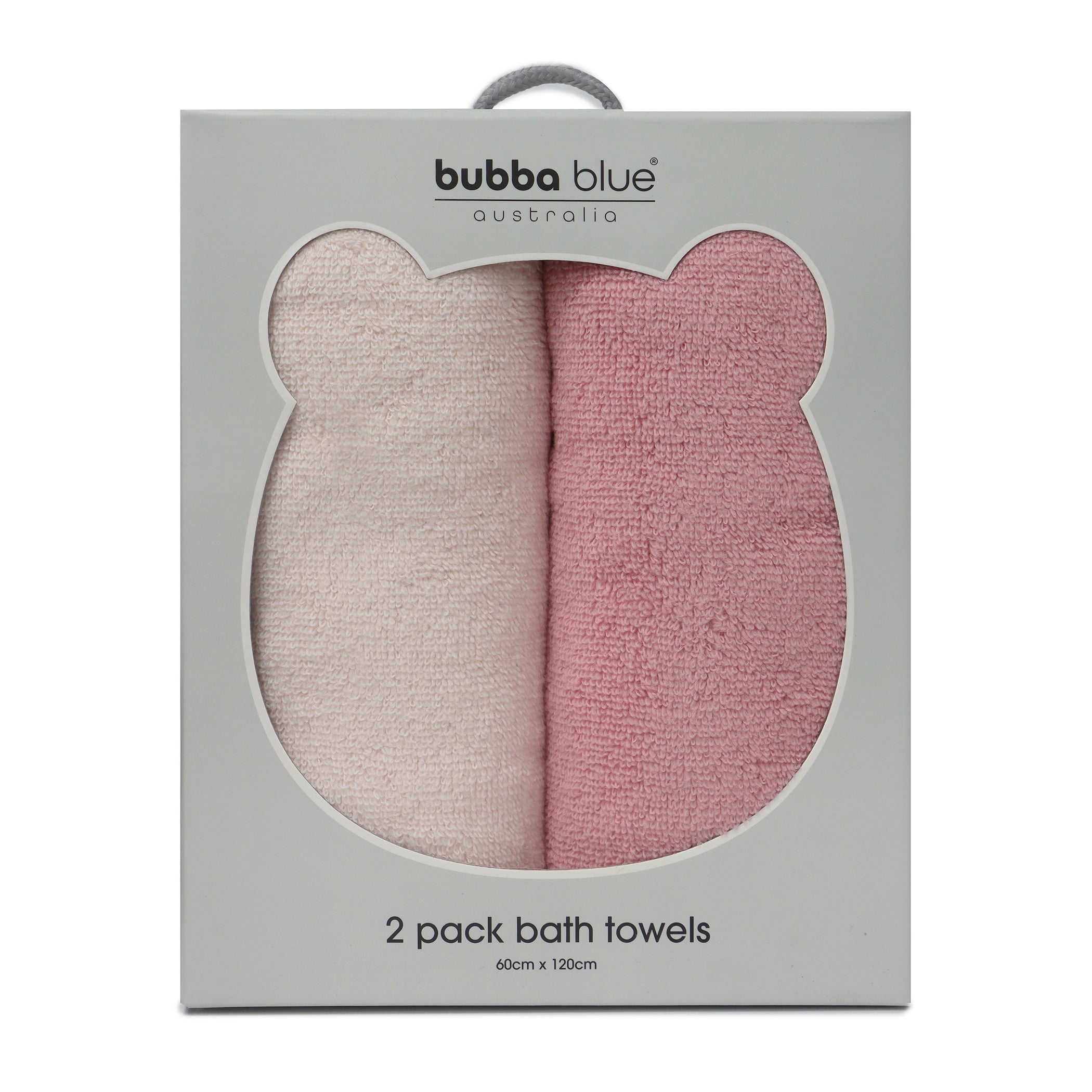 Nordic 2pk Bath Towel Dusty Berry/Rose