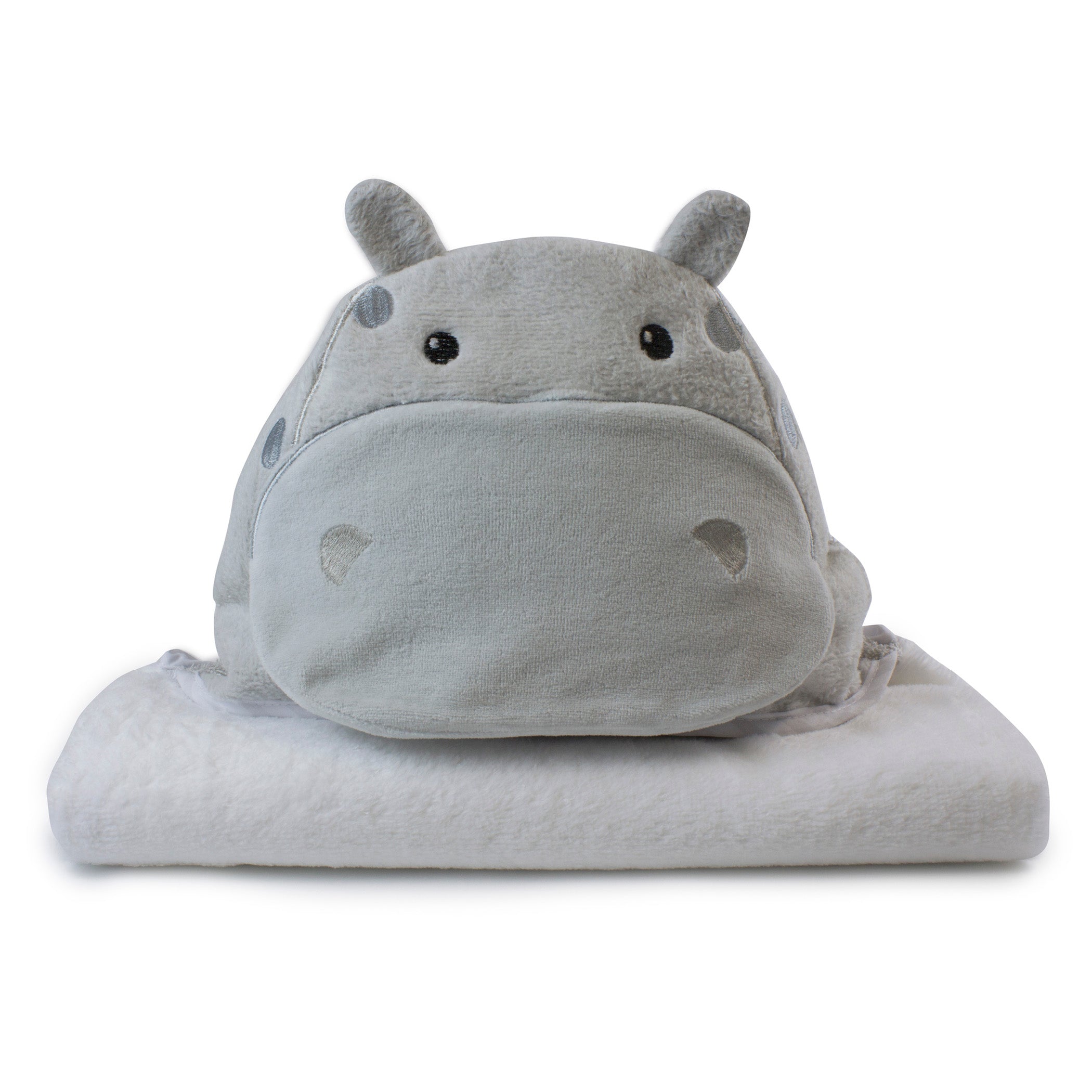 Zoo Animals 'Hippo' Novelty Hooded Bath Towel - Bubba Blue Australia