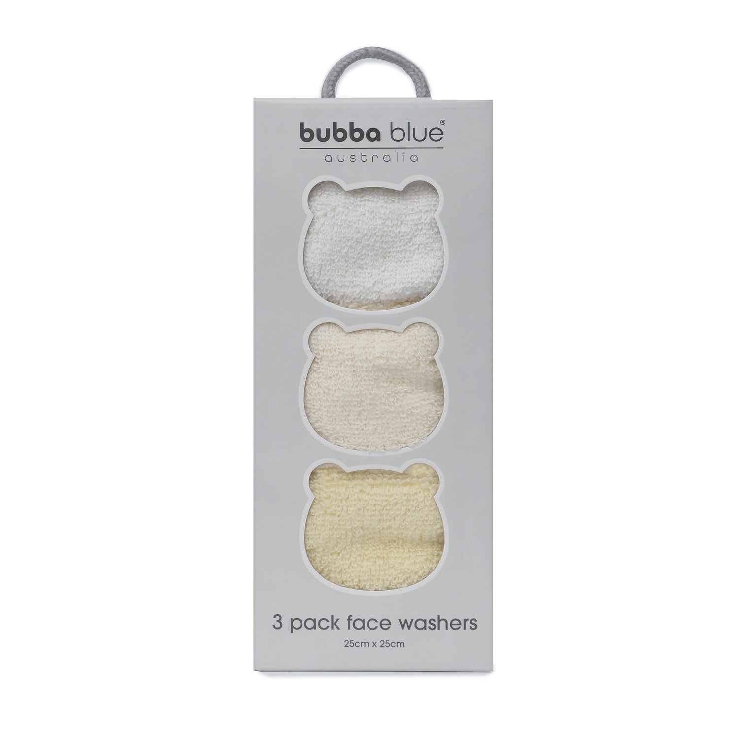 Terrazzo 3pk Baby Face Washers - Neutral