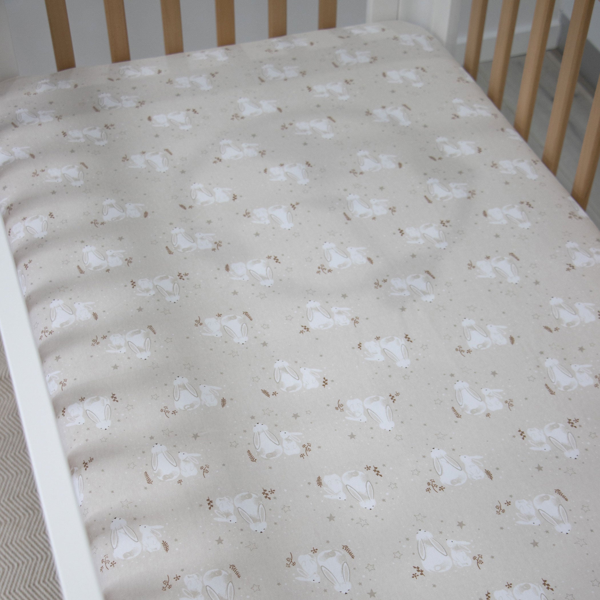 Bunny Dreams Jersey Cot Fitted Sheet