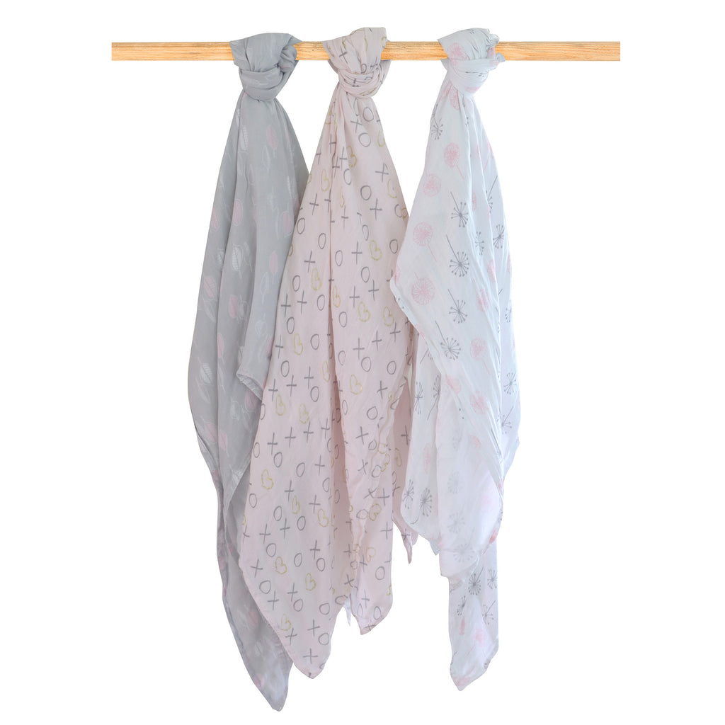 Large muslin swaddles, swaddle blankets & wraps online Bubba Blue