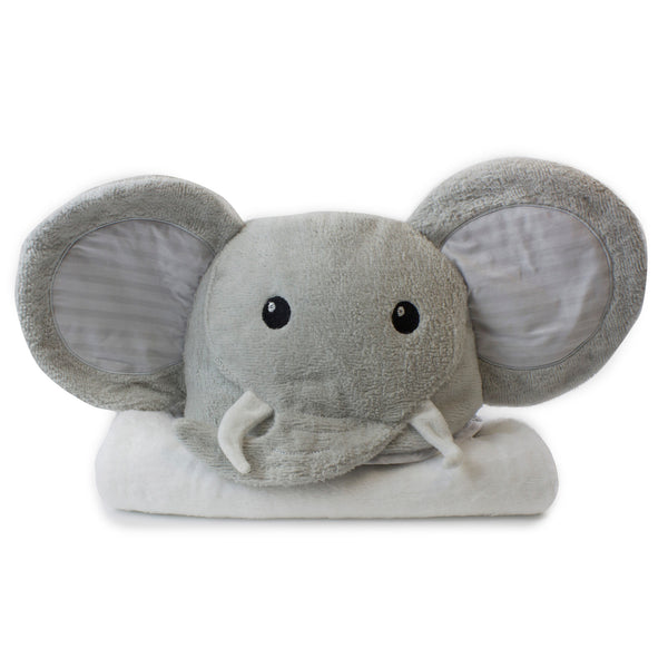 Zoo Animals 'Elephant' Novelty Hooded Bath Towel - Bubba Blue Australia