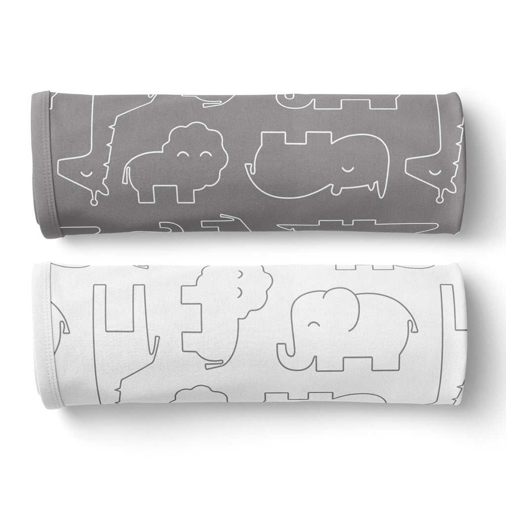 Swaddle & Baby Wraps, Jersey Stretch Swaddles Large Size Bubba Blue