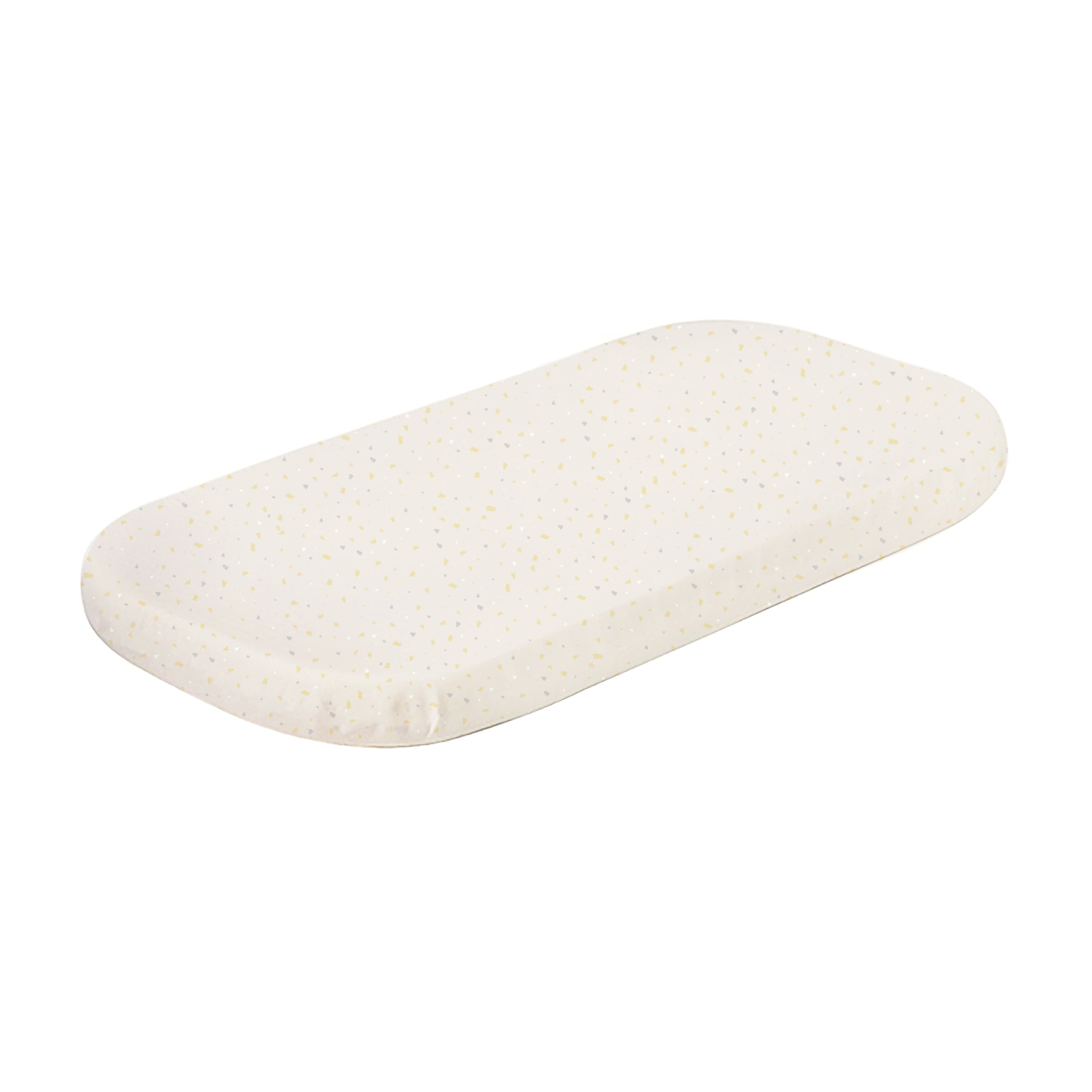 Terrazzo 2pk Bassinet/Cradle Fitted Sheet White/Wheat