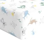 Aussie Animals Jersey Cot Fitted Sheet - Bubba Blue Australia