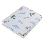 Aussie Animals Jersey Cot Fitted Sheet - Bubba Blue Australia