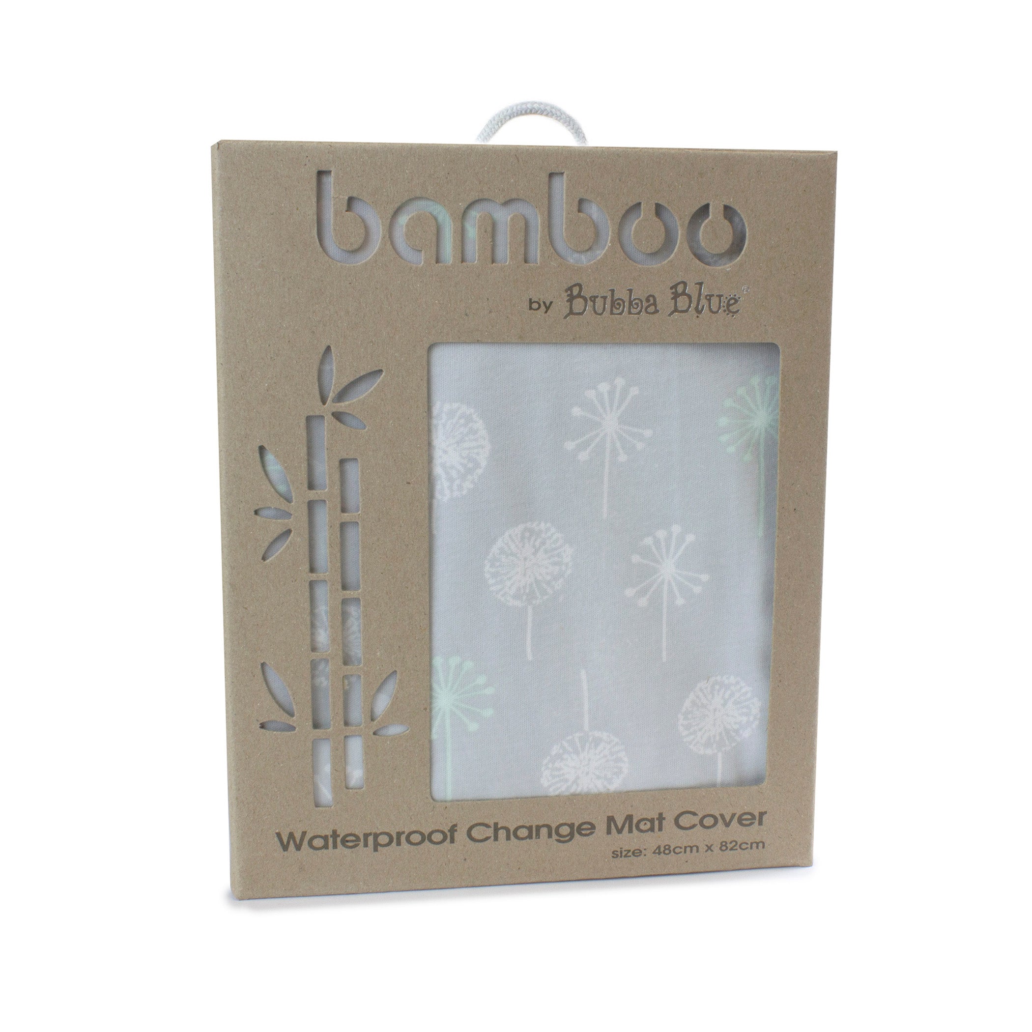 Mint Meadow Bamboo Jersey Waterproof Change Mat Cover - Bubba Blue Australia