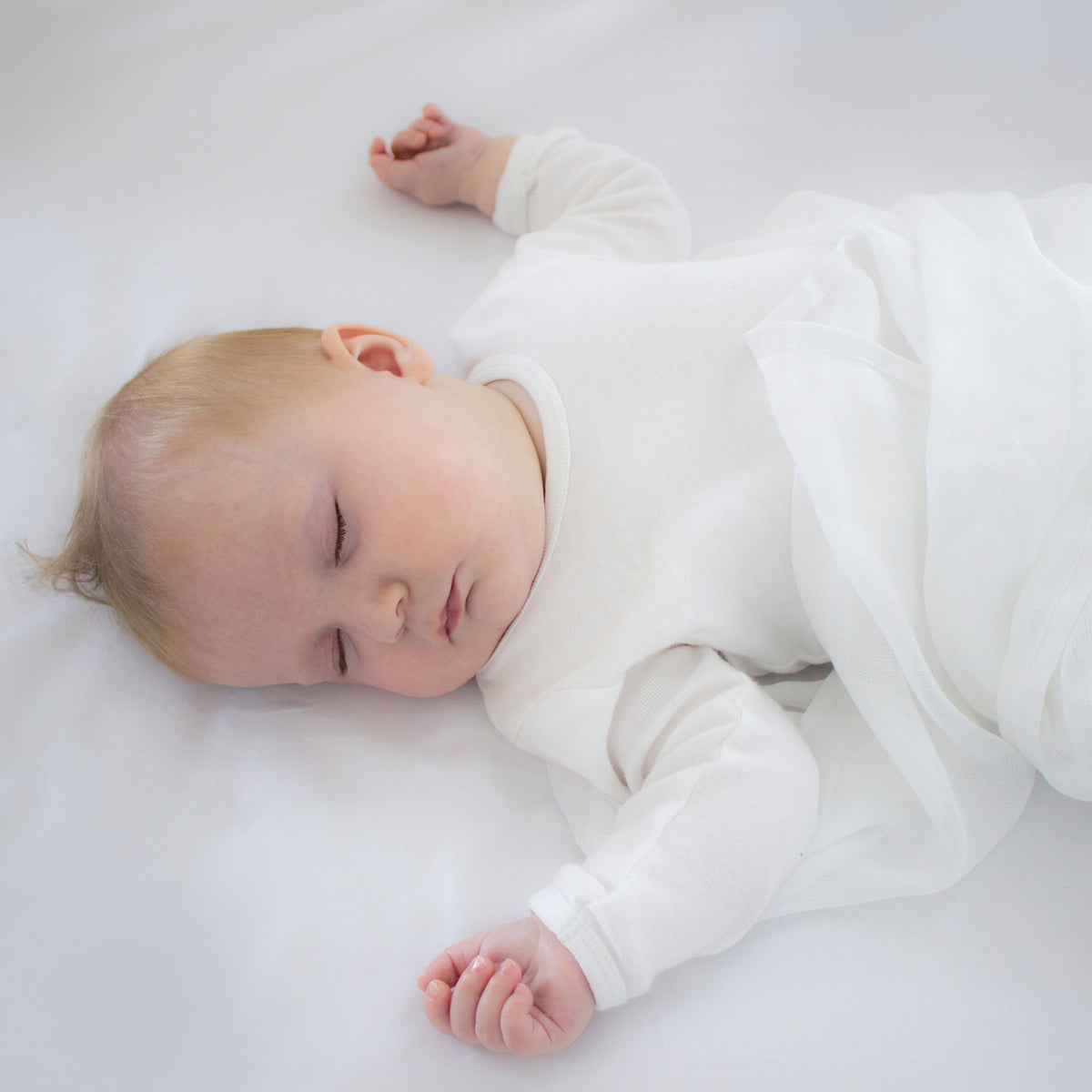 Bamboo White 3pk Muslin Swaddle Wraps - Bubba Blue Australia